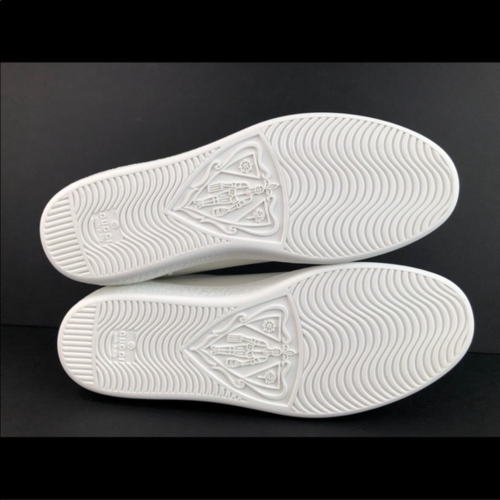 Gucci Ace Interlocking G Logo GG Leather Sneakers Size 35 - Picture 8 of 14